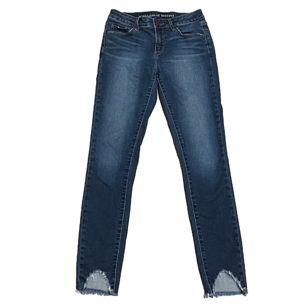 Articles Of Society Stephanie Step Hem Placid Skinny Jeans Mid Rise Ankle 26 4
